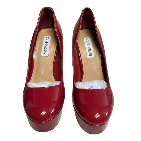 Steve Madden Shoes - NIB Steve Madden Haleigh Raspberry Platform Patent Leather Stiletto 8